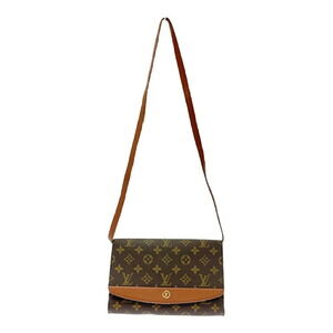 LOUIS VUITTON Monogram Bordeaux Red Shoulder Bag Brown